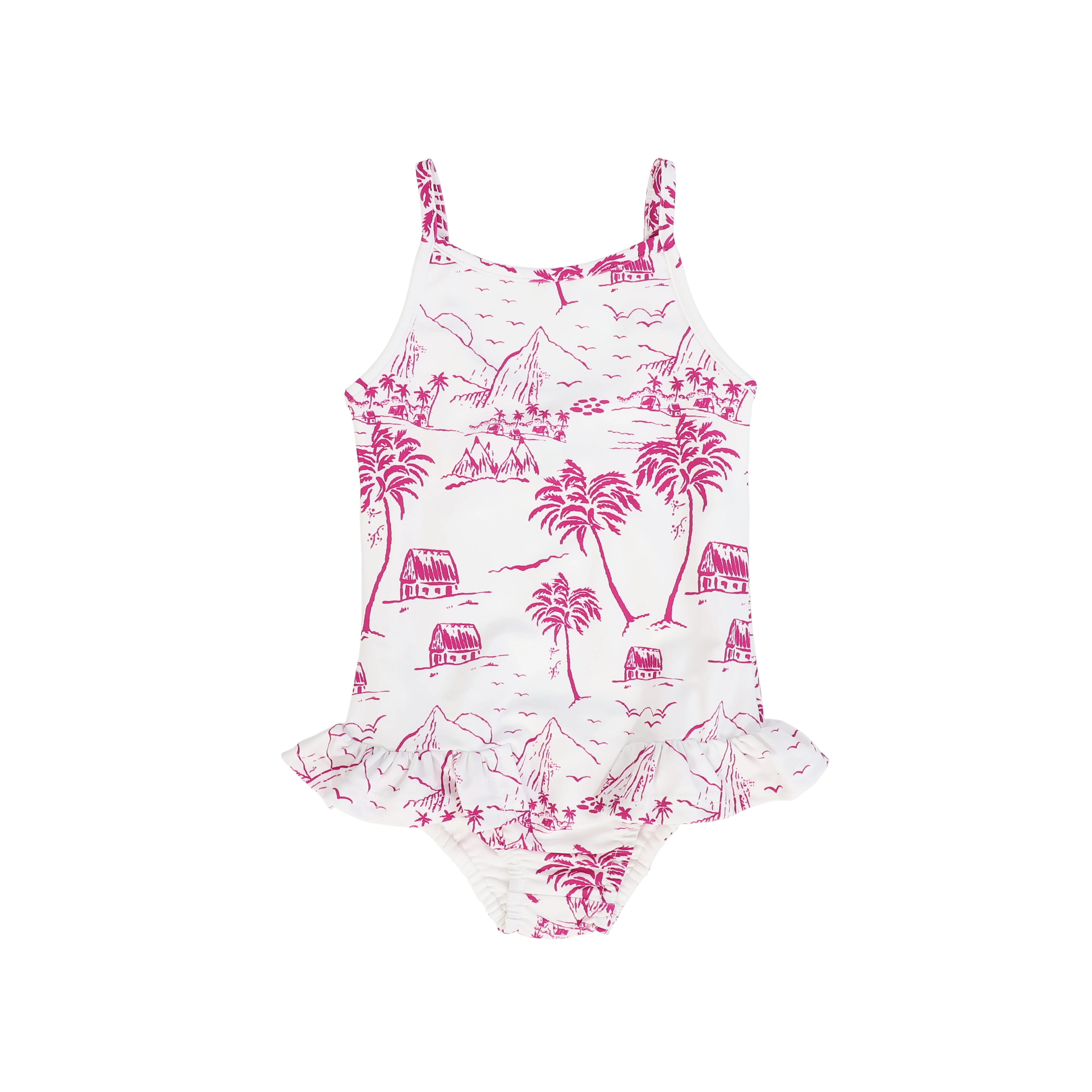 WATER CLUB FUCHSIA PINK TOILE PRINT SWIMSUIT [FINAL SALE]