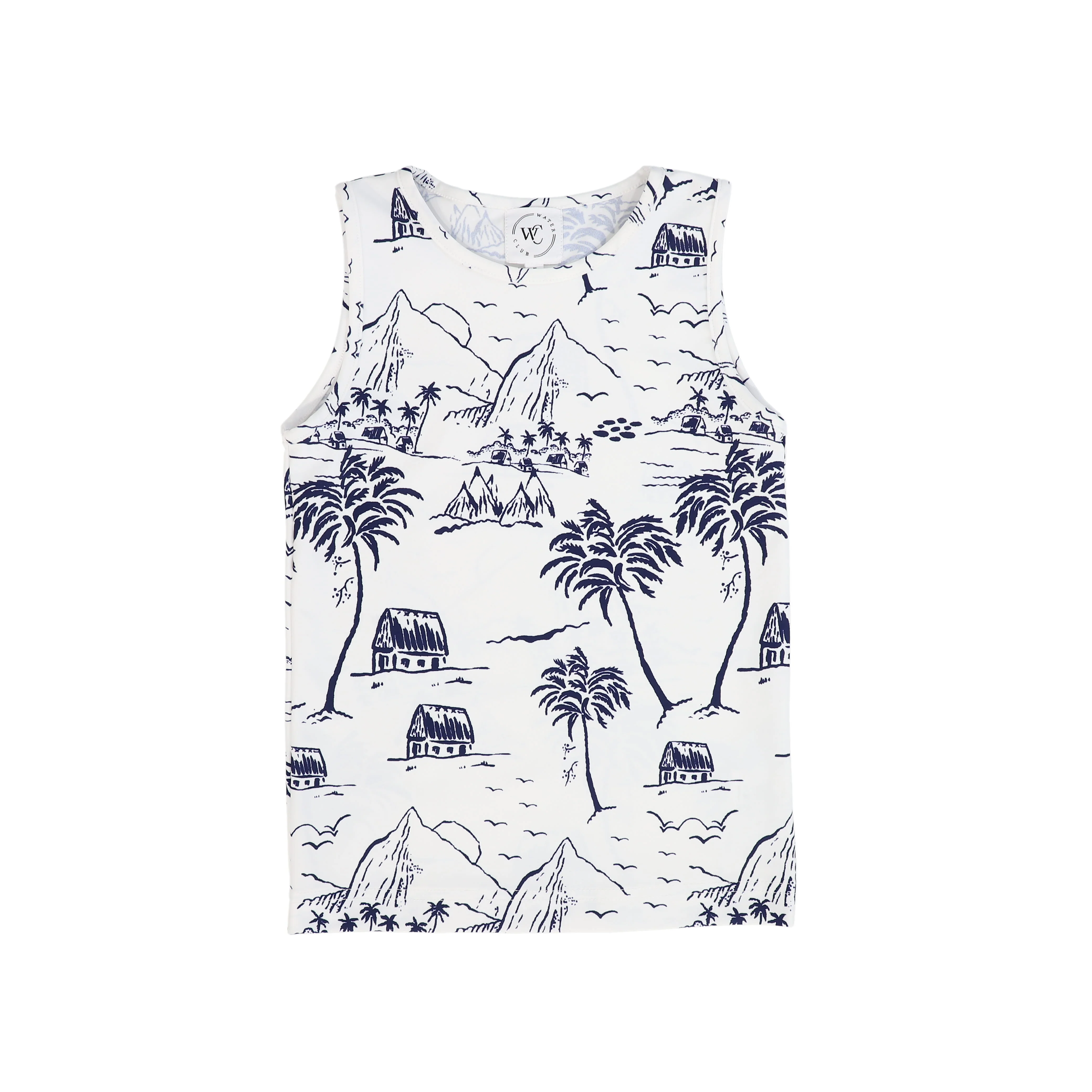 WATER CLUB NAVY TOILE PRINT SWIM TANK [FINAL SALE]